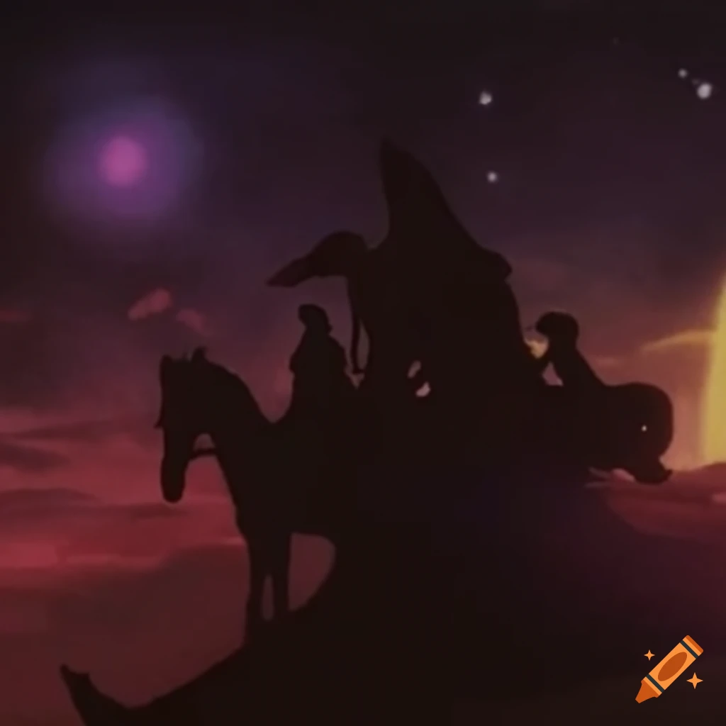 Lo-fi aesthetic scene from Super Dimension Cavalry Southern Cross