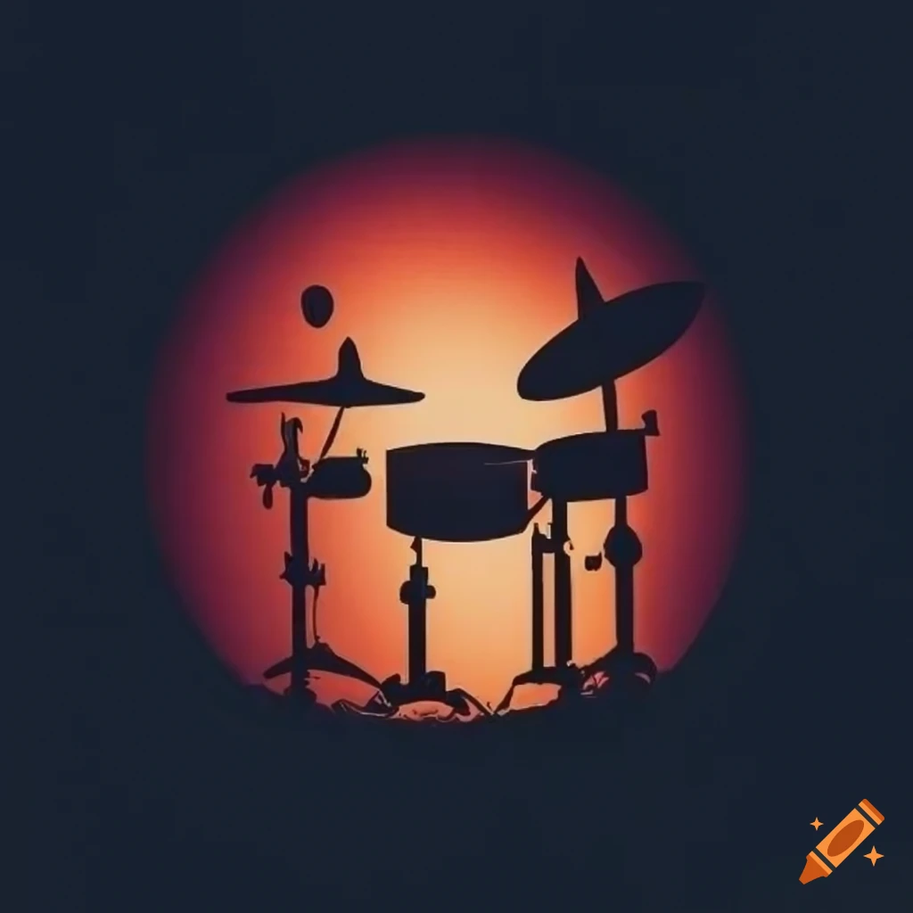 logo of a funky drummer