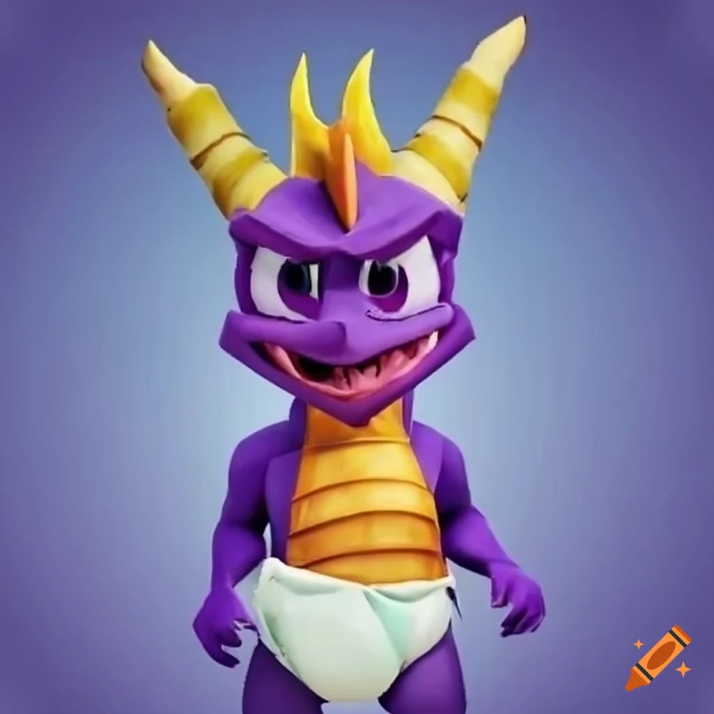 image of Spyro the dragon standing tall
