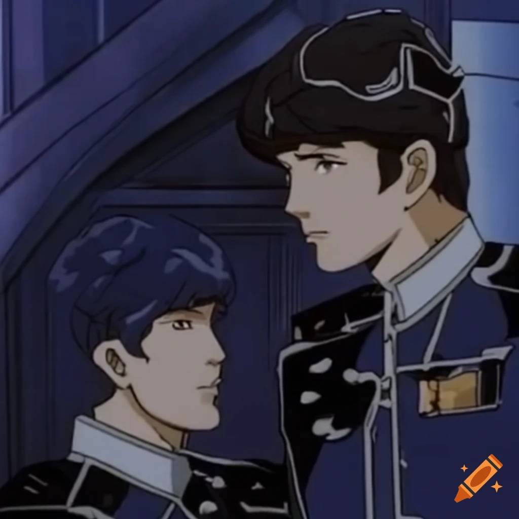 Lo-fi aesthetic scene from Legend of the Galactic Heroes