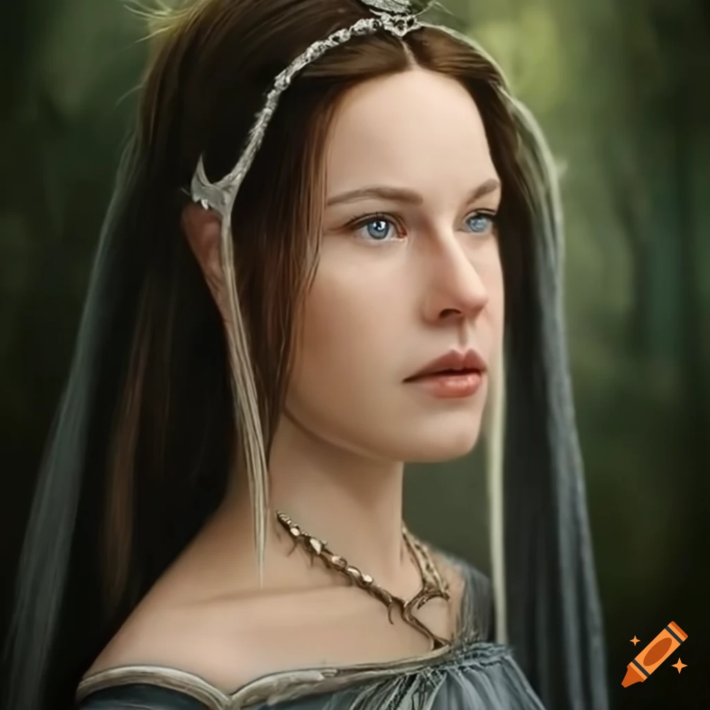 photorealistic portrait of Arwen from Lord of the Rings