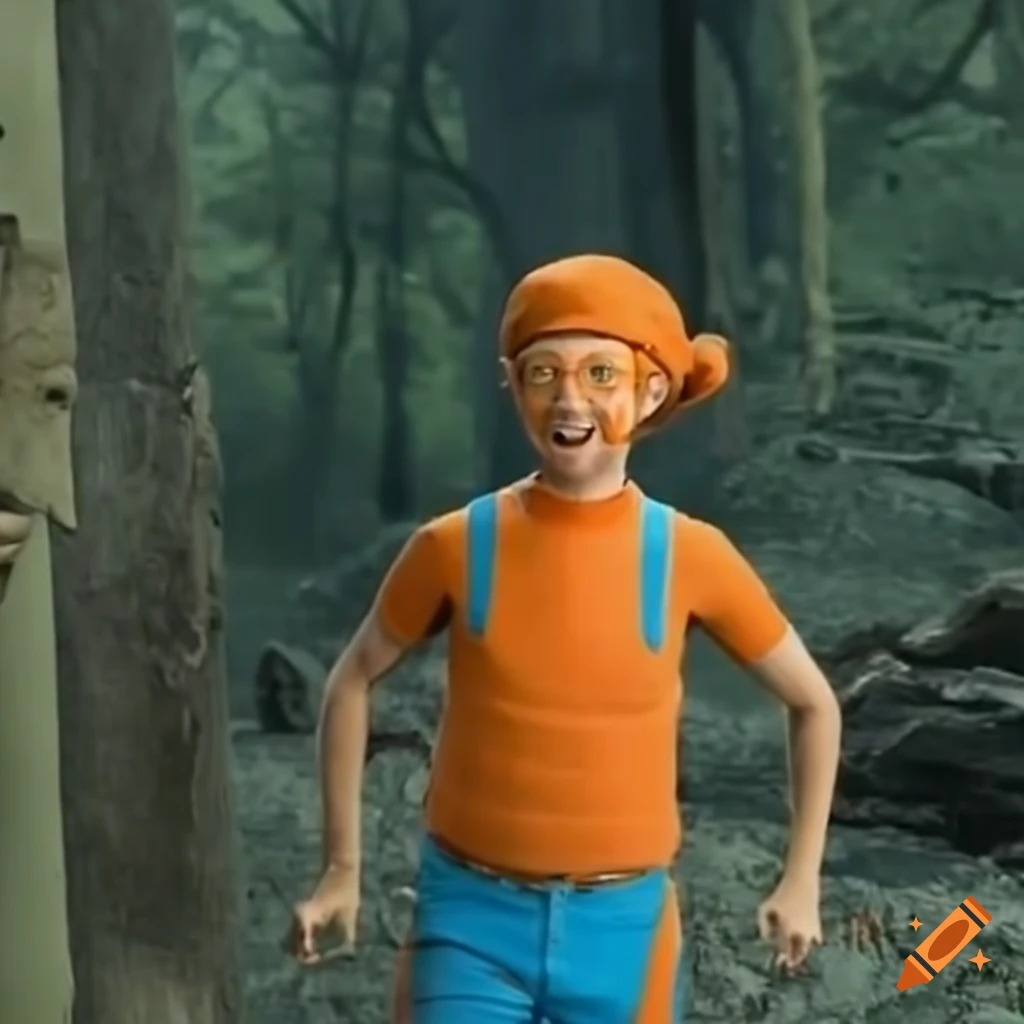 Blippi hitting the griddy