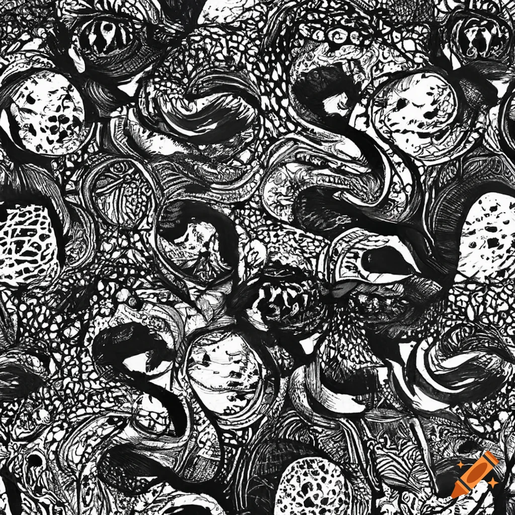 intricate abstract doodles