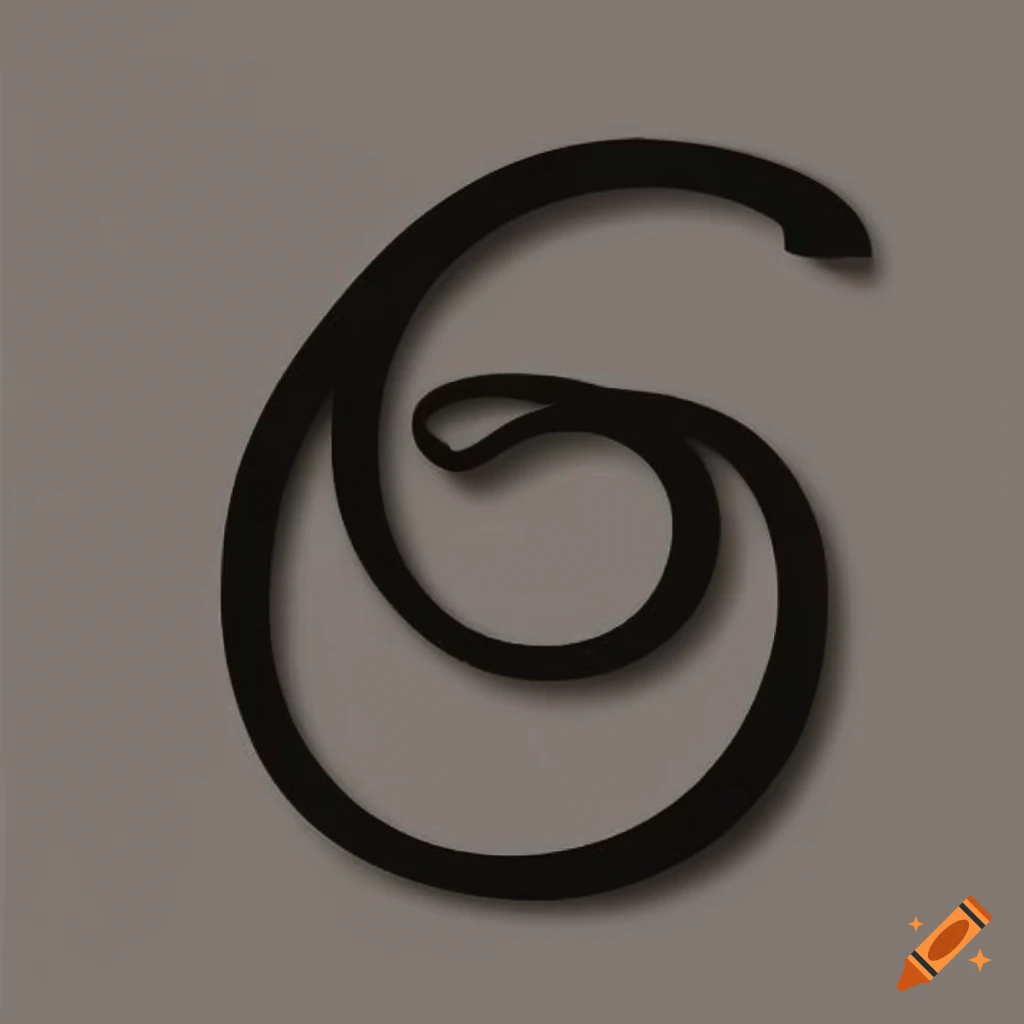 logo stylized letter OG with forged iron swirls