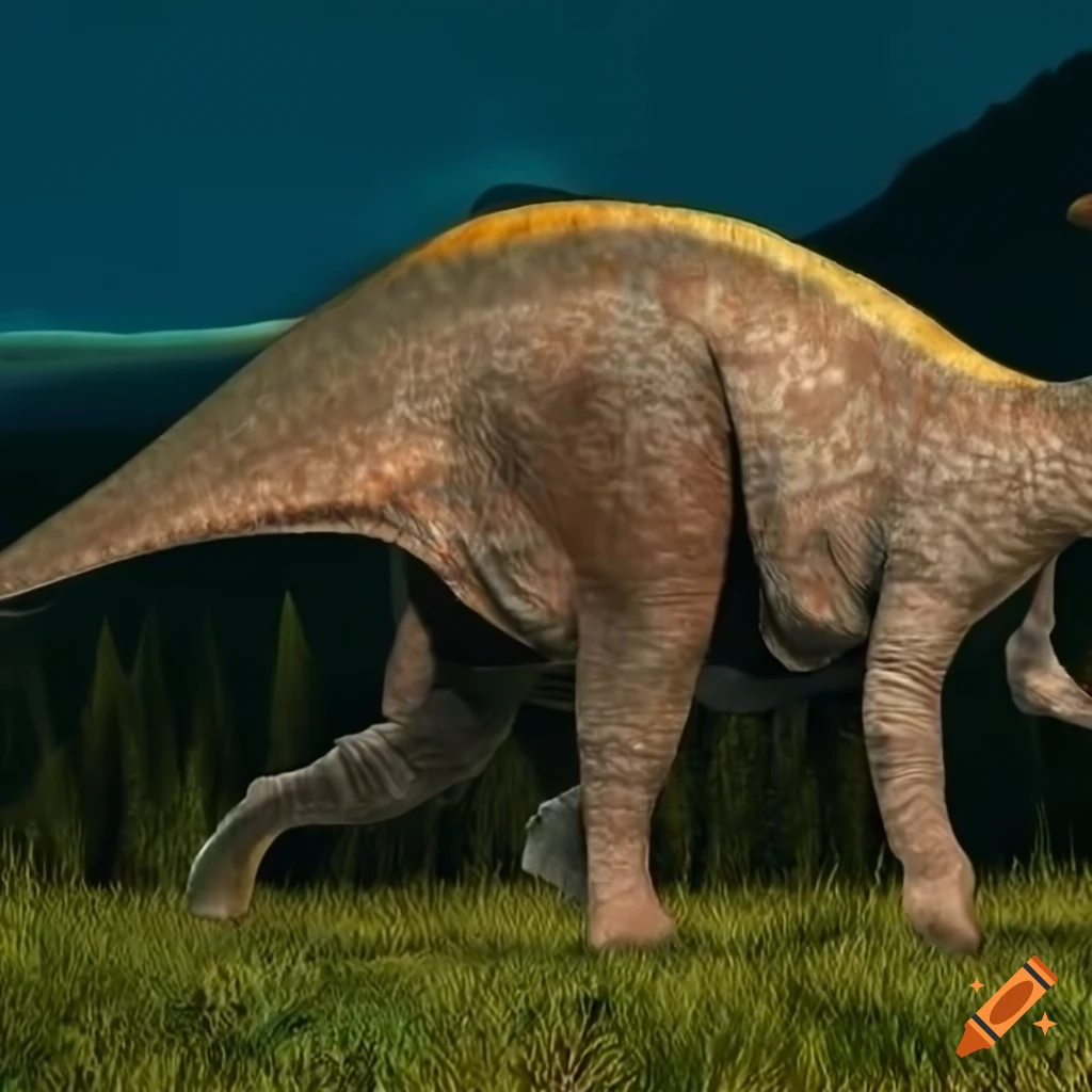 colorful Parasaurolophus dinosaur in realistic art style