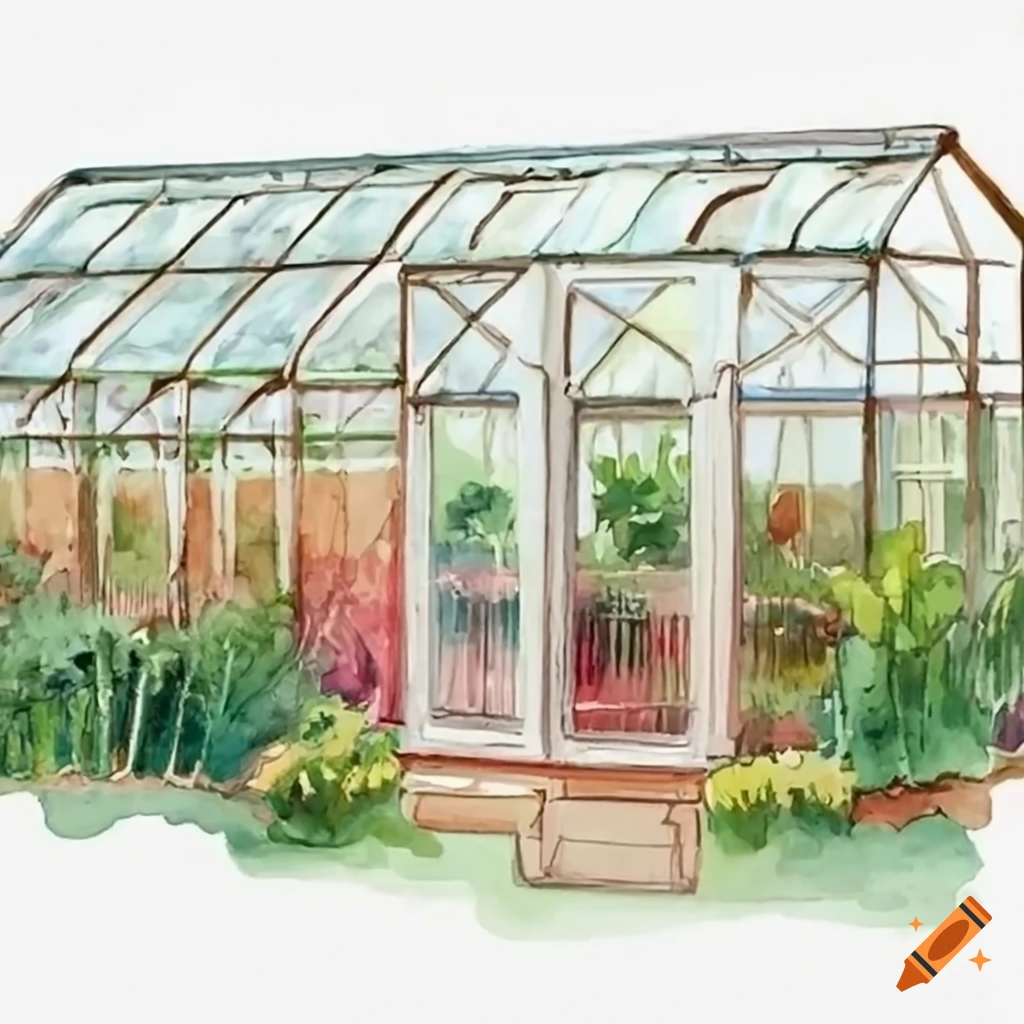 greenhouse with plants and natural sunlight
