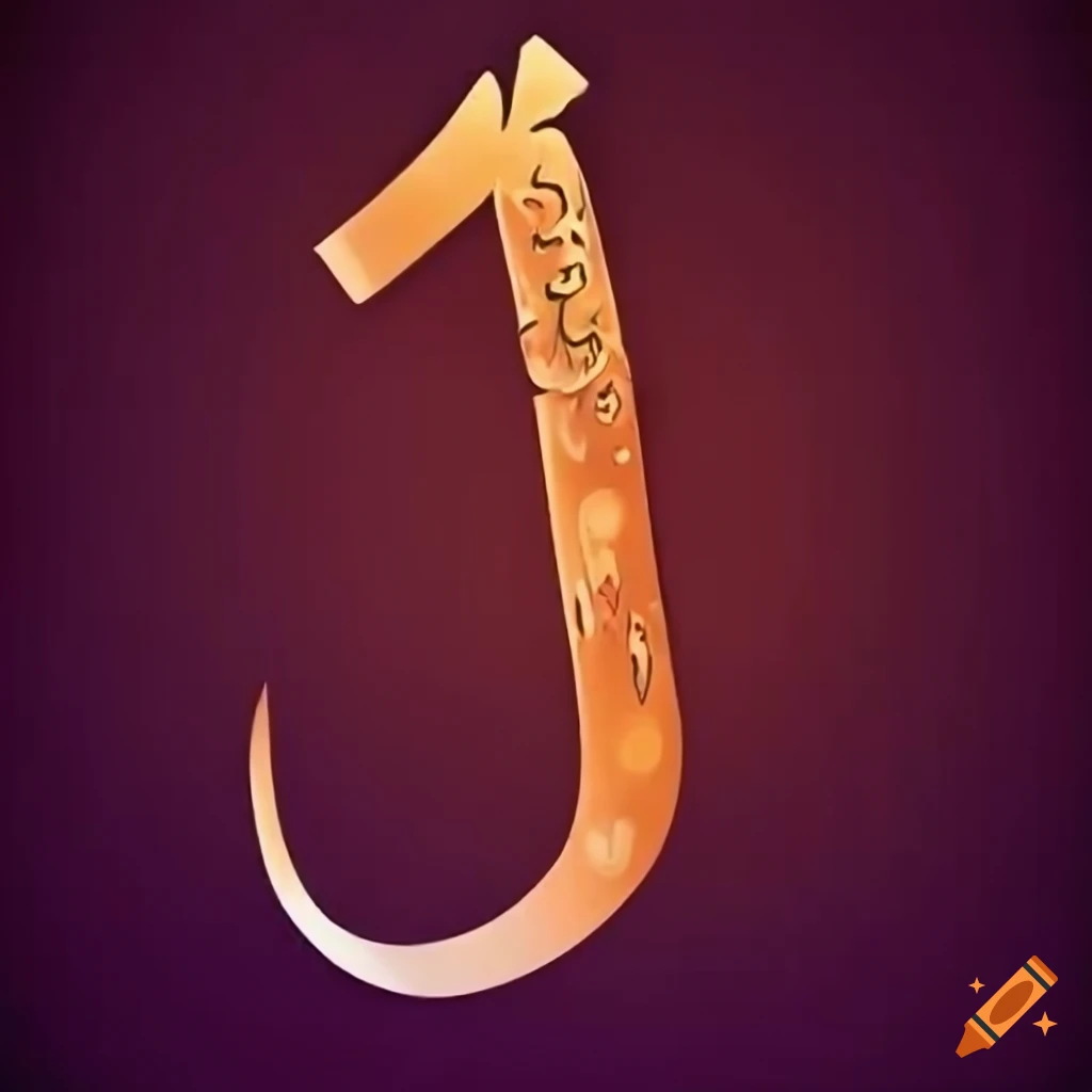 Arabic calligraphy of the letter 