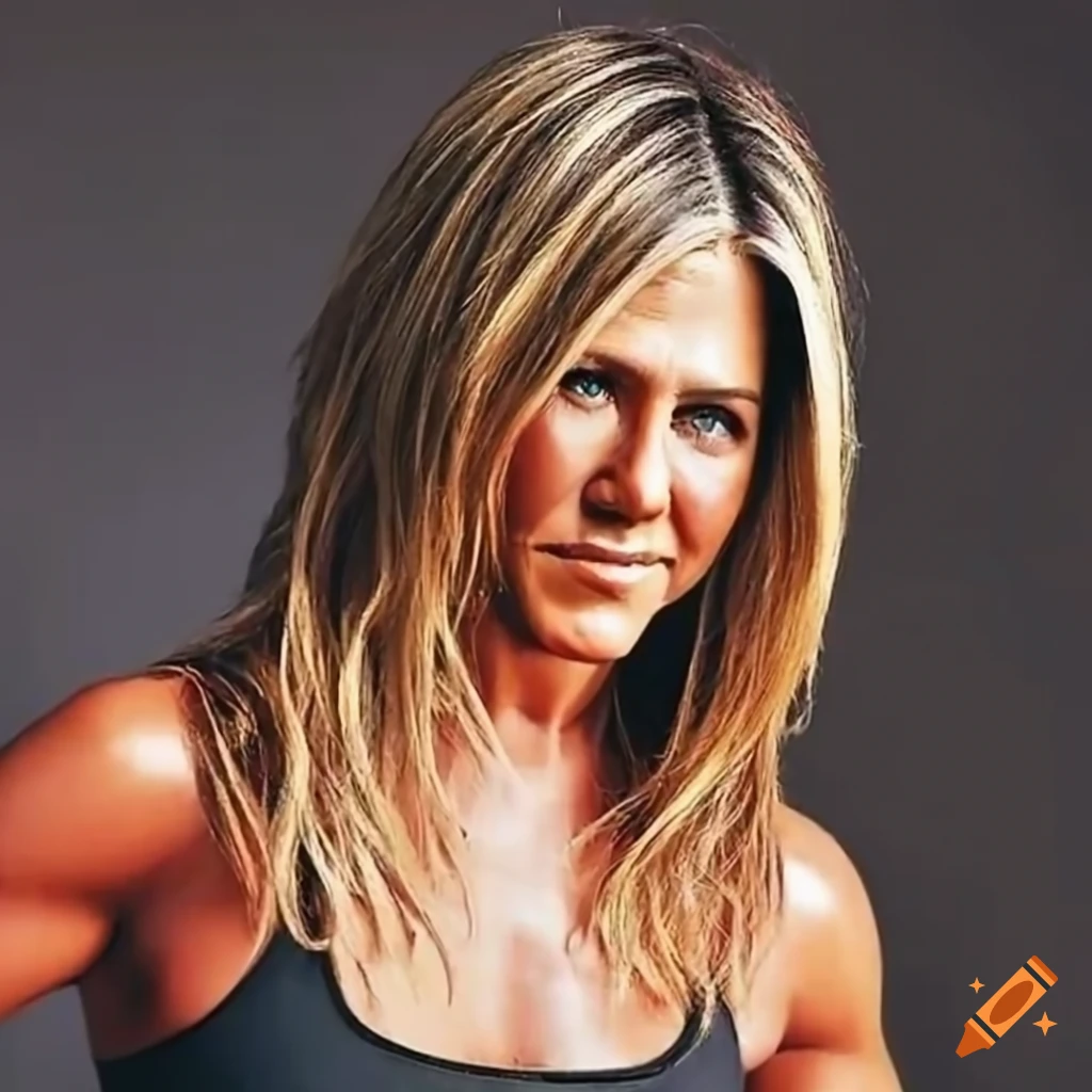 Jennifer Aniston promoting her workout method