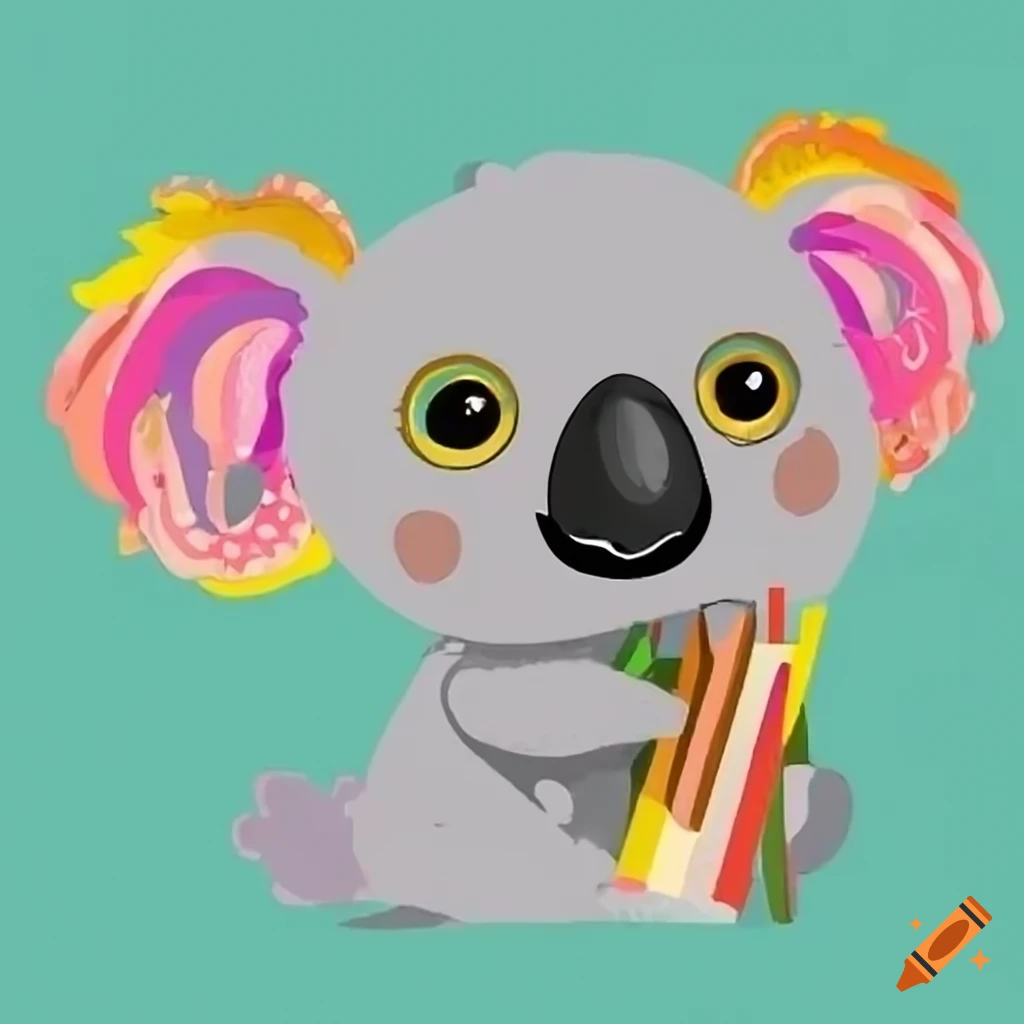 koala doing interior design in a child's room