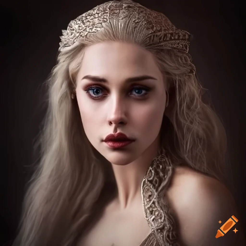 fantasy woman in intricate dress