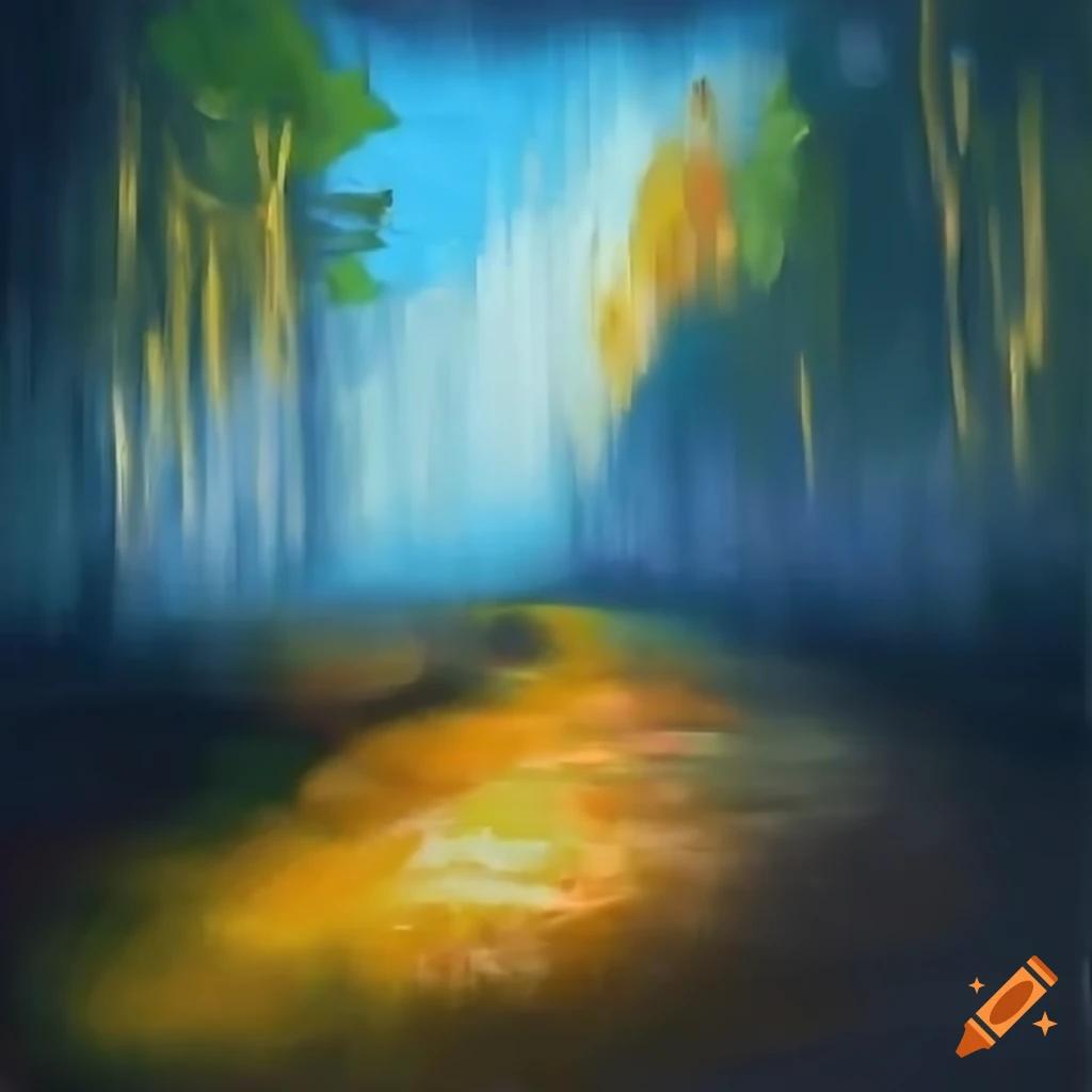 sunset over a serene landscape
