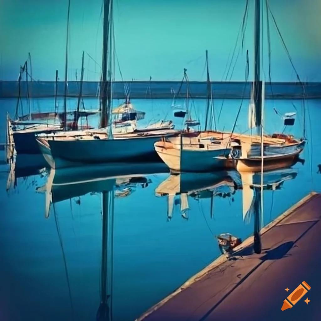 three sailing boats docked at a pier
