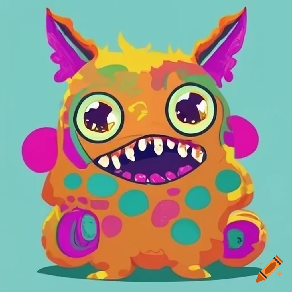 cute monster illustration