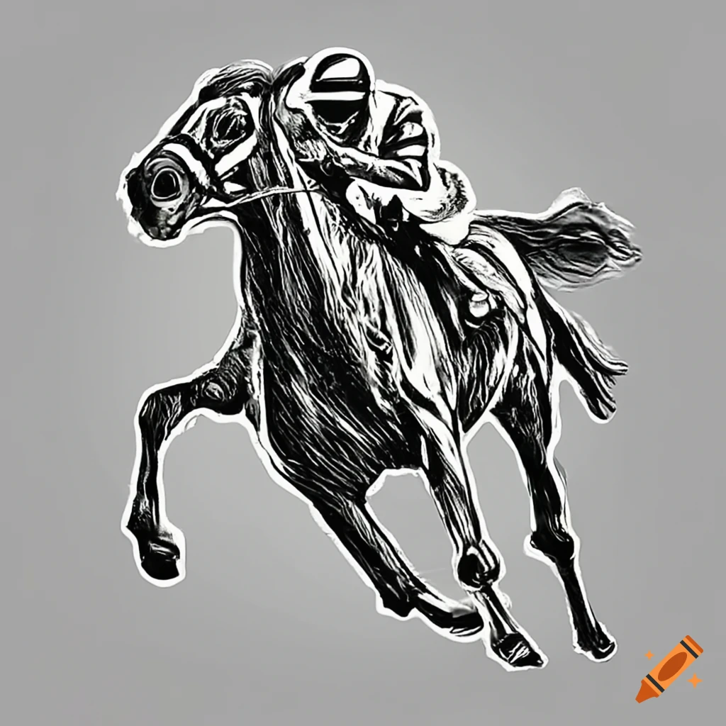 image of a powerful racehorse and skilled jockey in sync