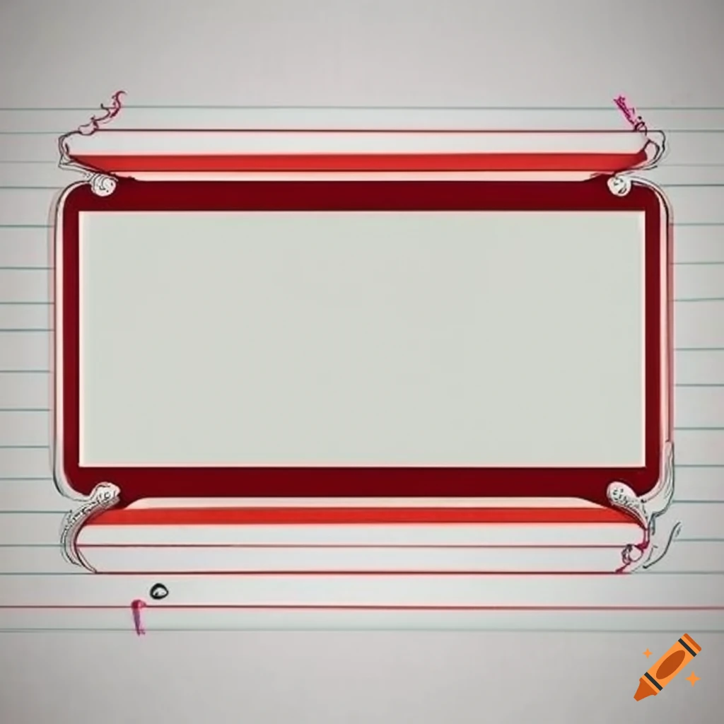 decorative border for subject notebook label