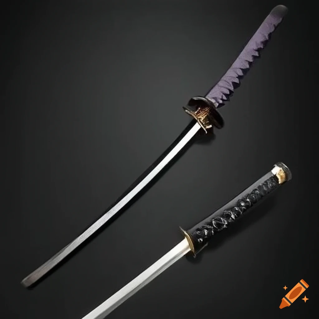 long black-hilted katana