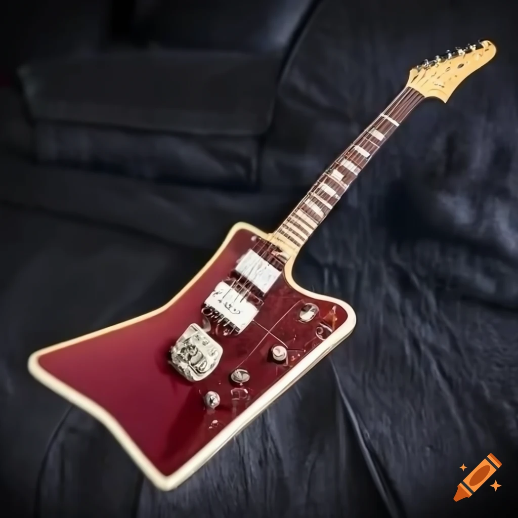 stunning 4K image of Gibson Explorer and Fender Jazzmaster guitars