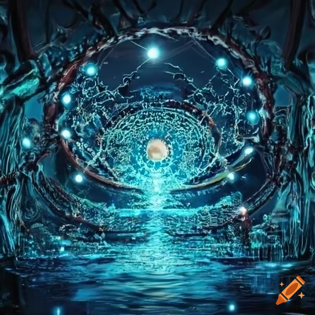 conceptual image of interconnected world