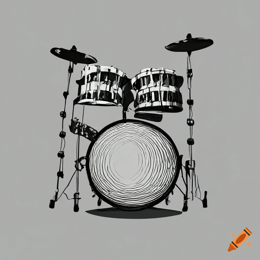 image of drums with sound waves