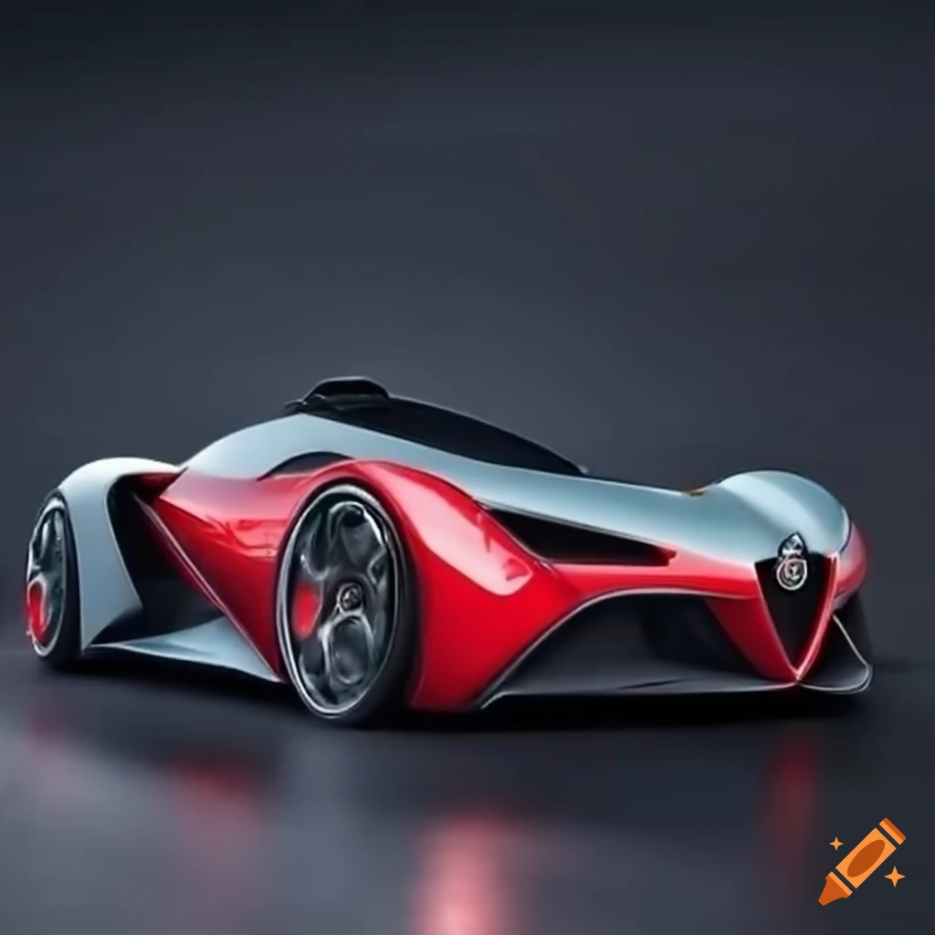 hypercar of Alfa Romeo in futuristic design