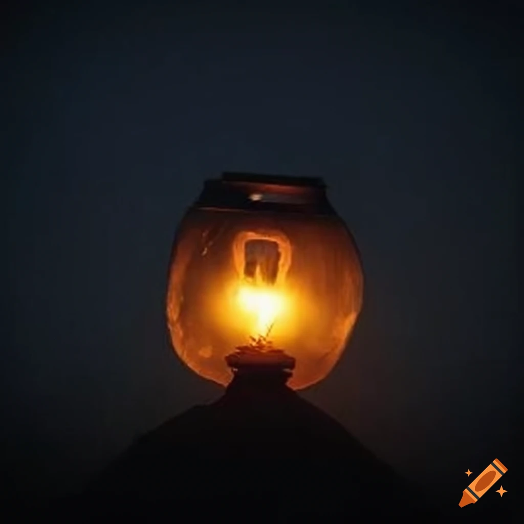 lantern emitting mysterious fog
