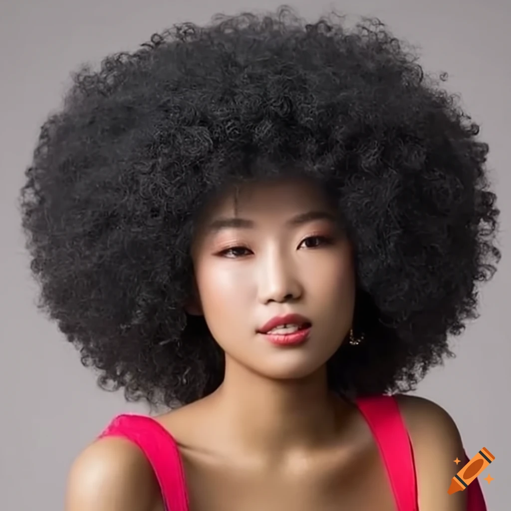 Chinese woman with a braided ponytail and hair ornaments