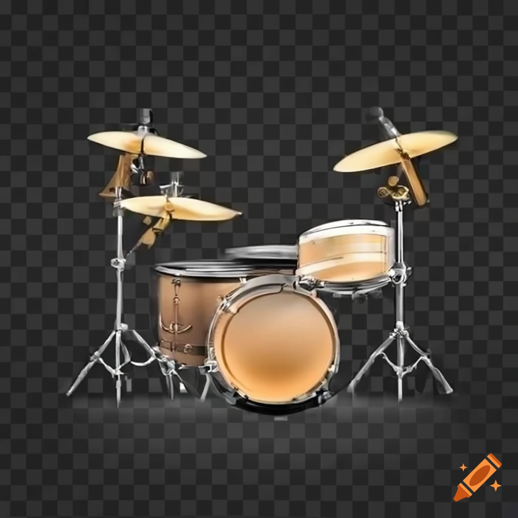 transparent drum kit