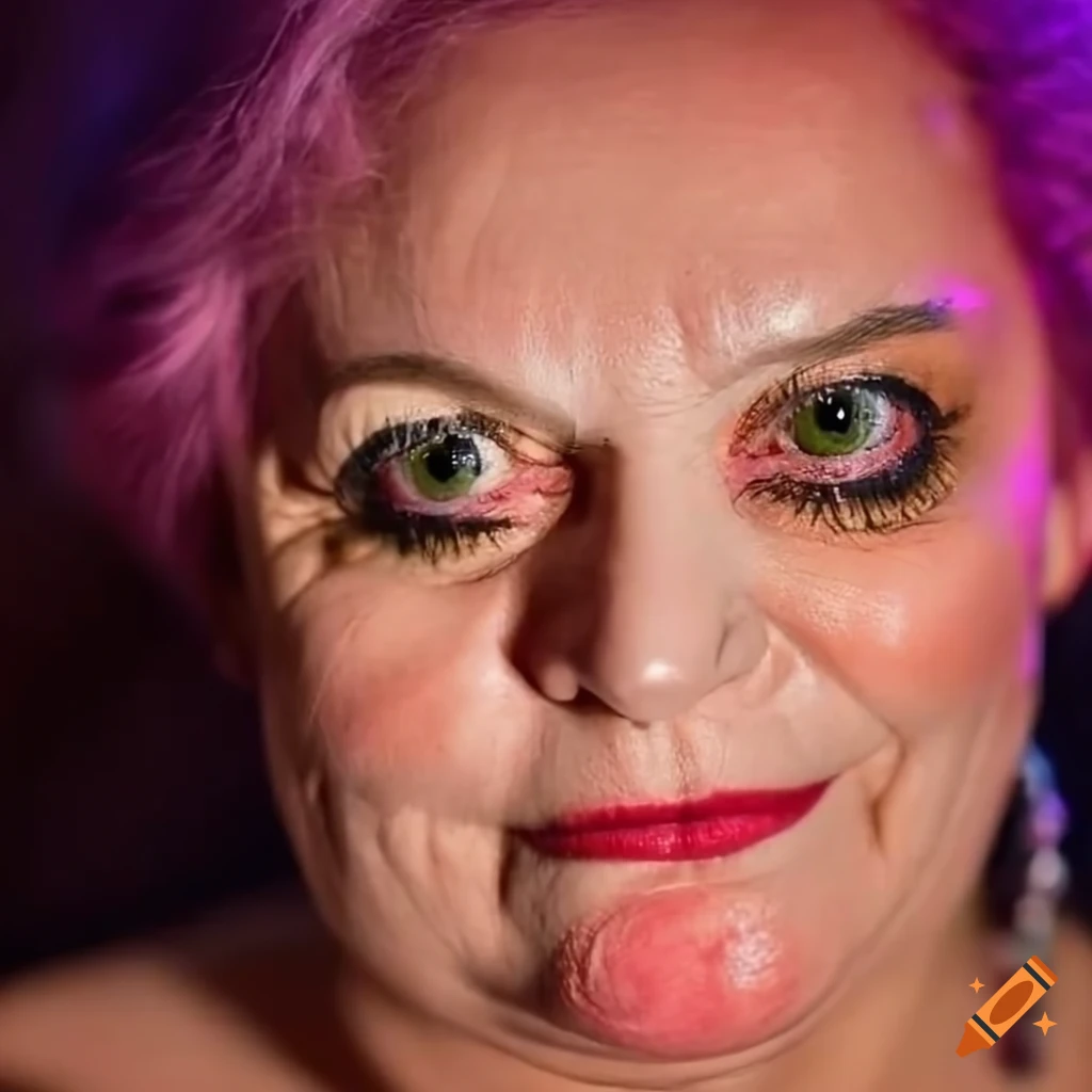 portrait of a captivating transgender woman in a nightclub