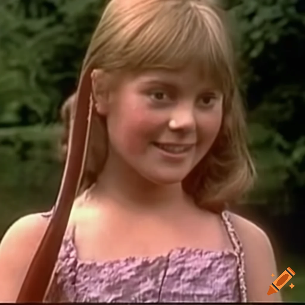 Phoebe in 1979 summer fashion and using a magical bow