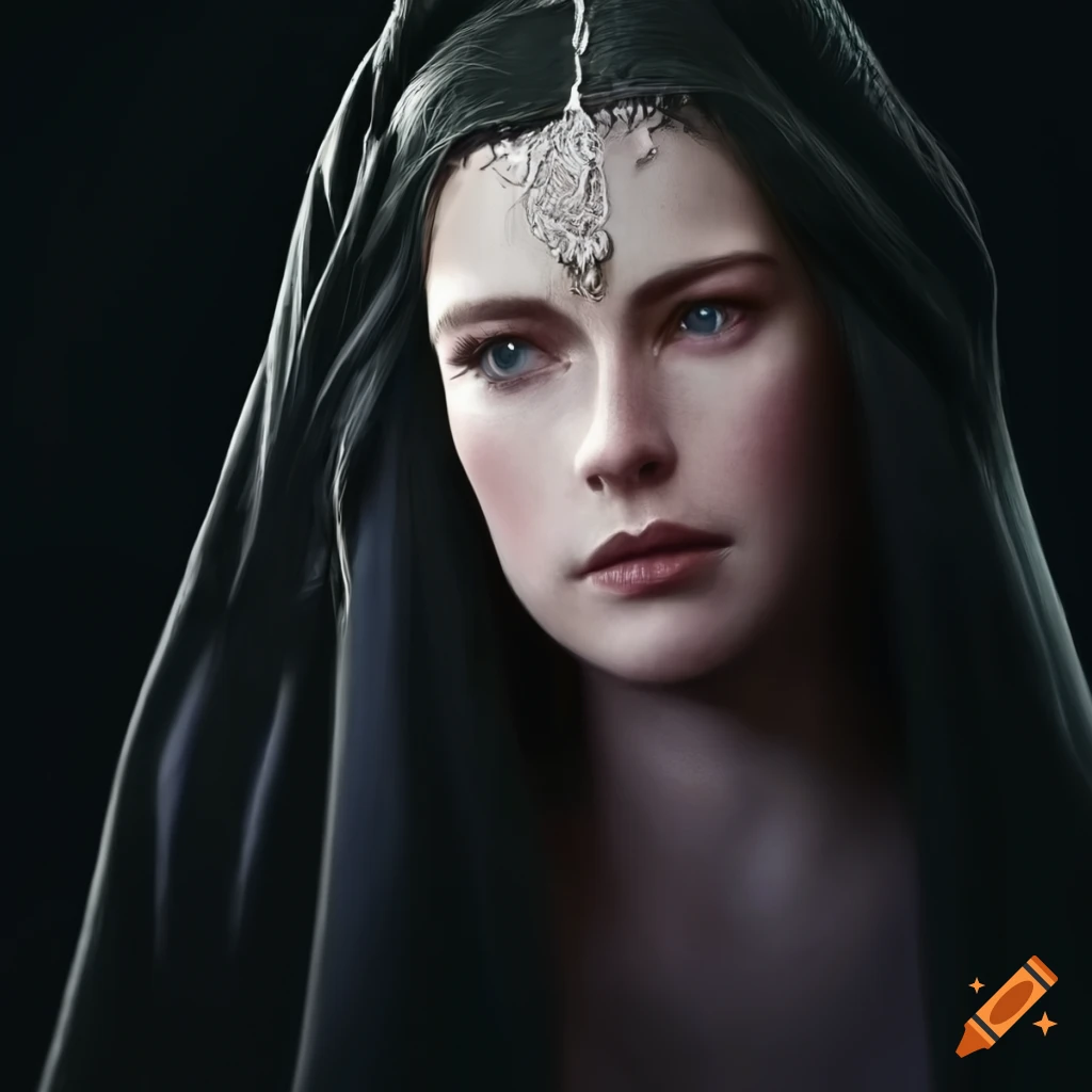 photorealistic portrait of Arwen from Lord of the Rings