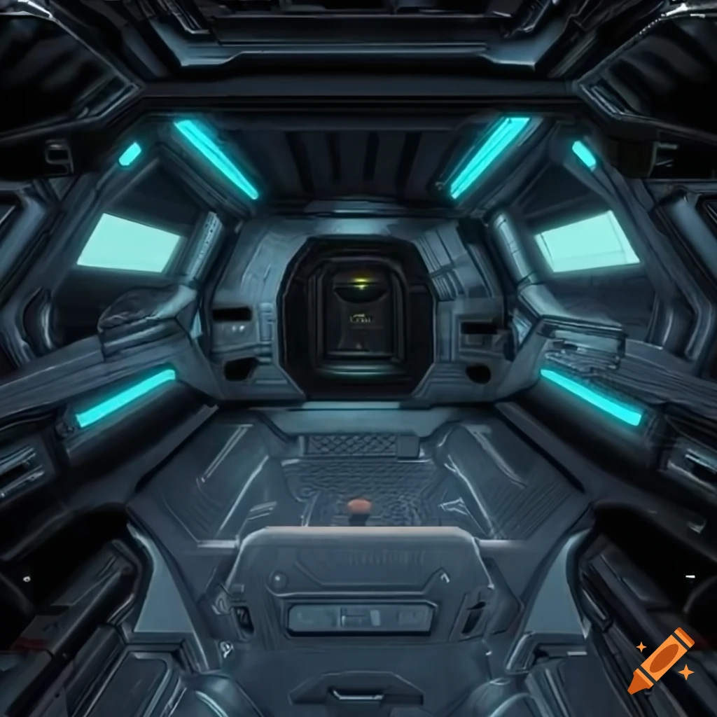 Ultra realistic interior of an alien spaceship on Craiyon