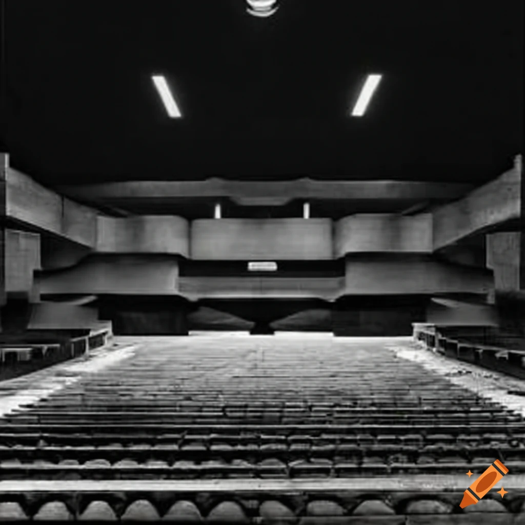 interior of a brutalist architectural marvel