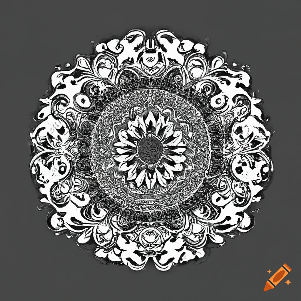 vintage ornamental circle design