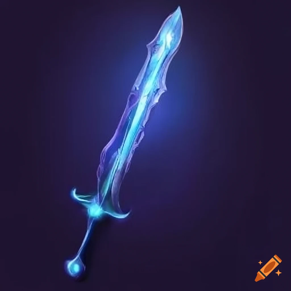 image of a radiant mythical sword