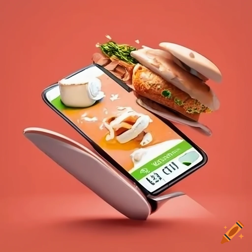screenshot of a home screen in a food delivery app