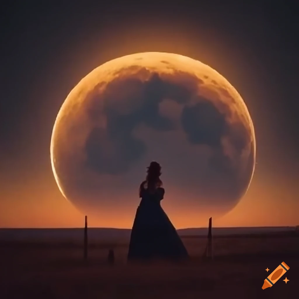 full moon and harvest