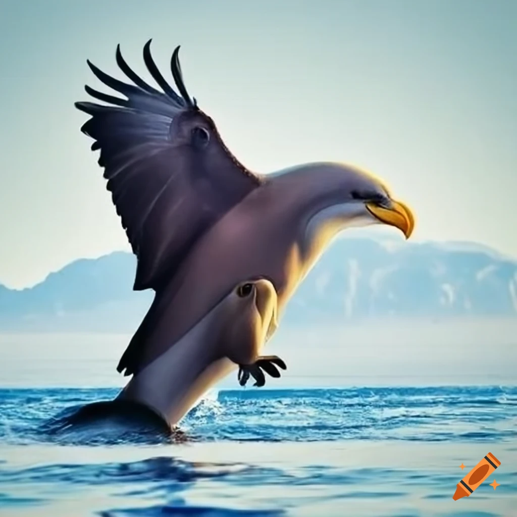 dolphin and eagle best friends