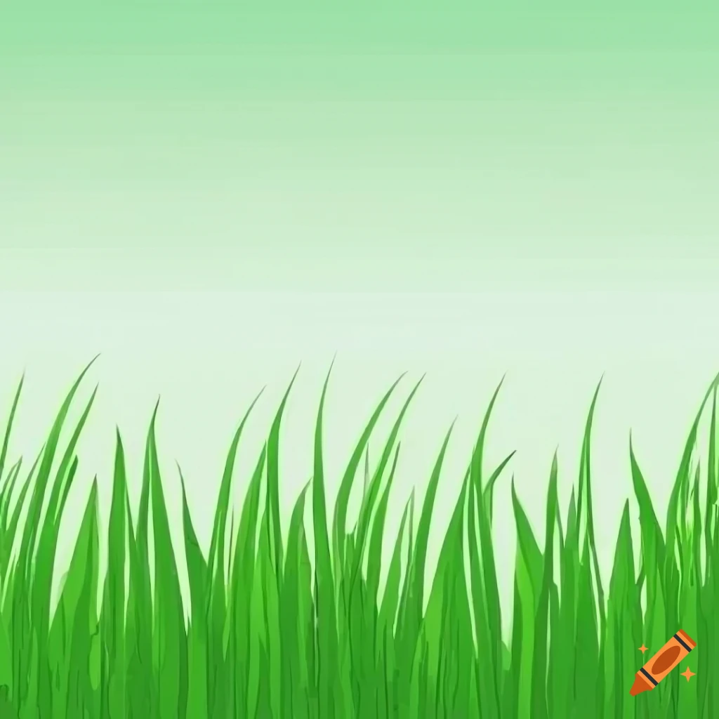 cartoon grass texture on white background
