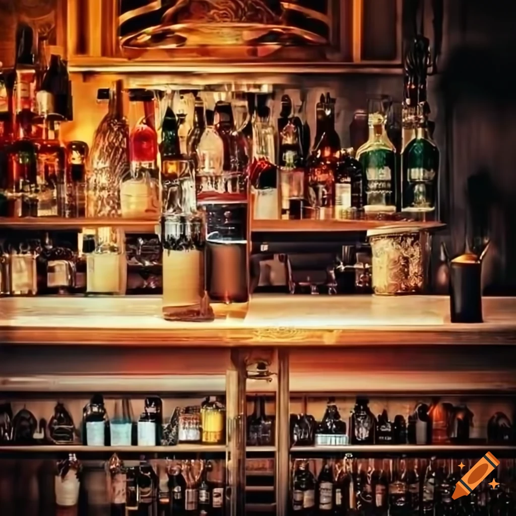 PAUL ITNOB cocktail bar counter with bar equipment