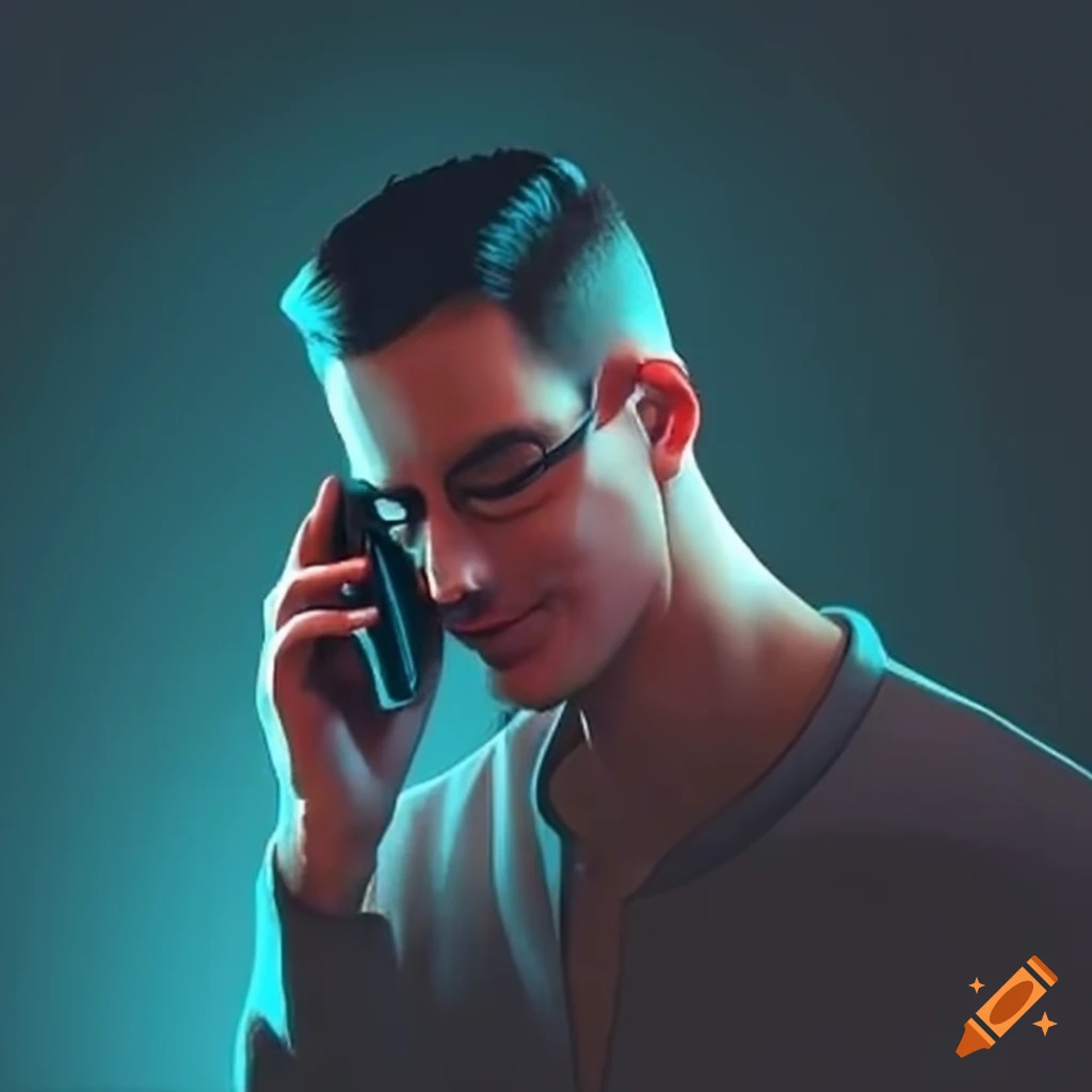 man using a cellphone