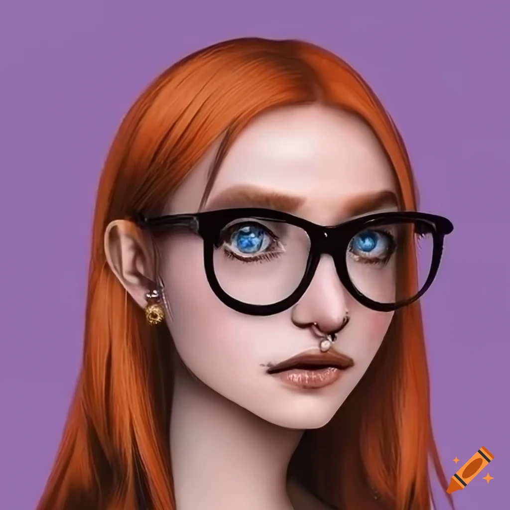 portrait of a young woman with unique features
