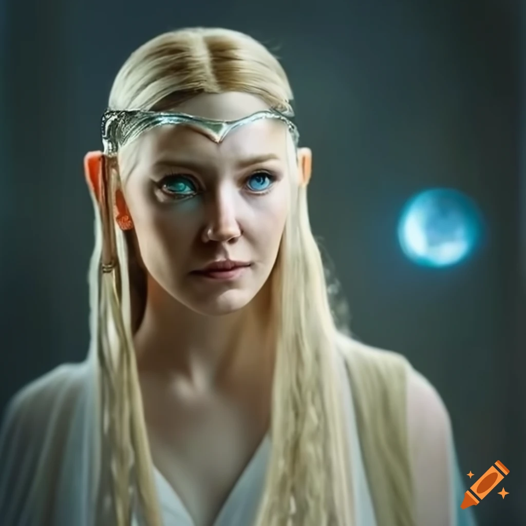 portrait of Galadriel with magic ring
