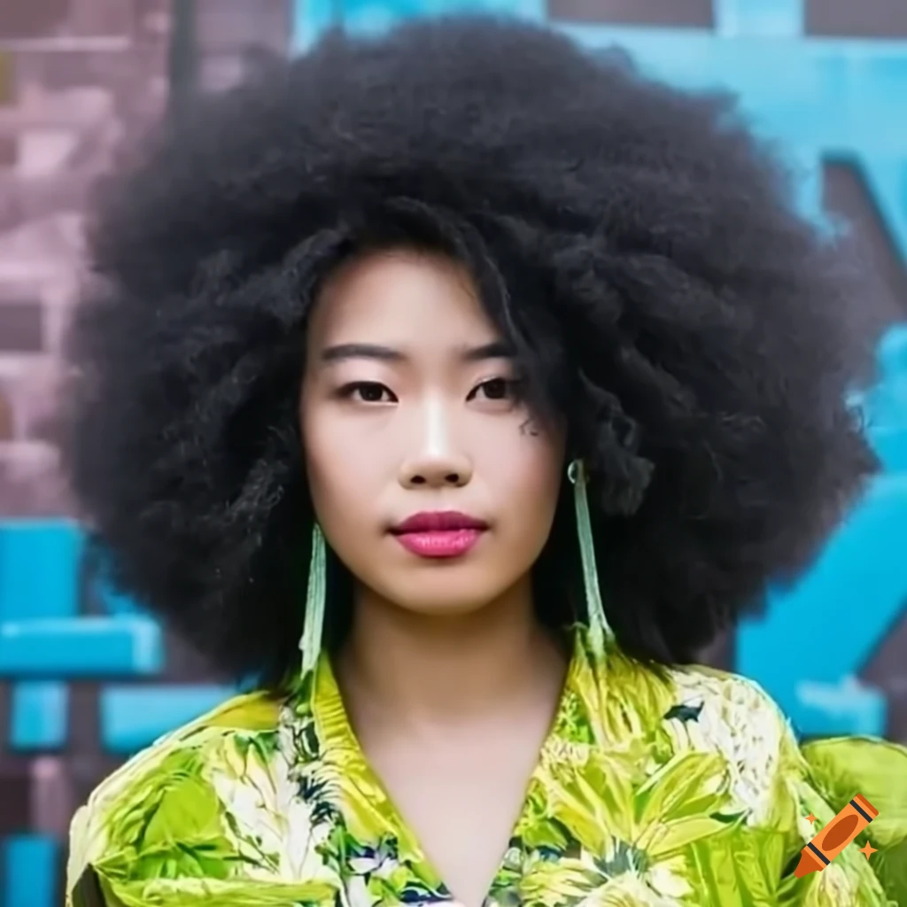 image of a young Chinese woman with afro dreads