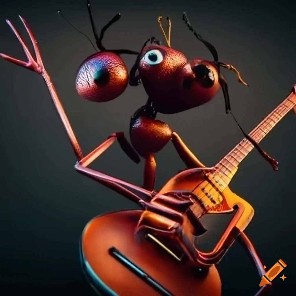 image of ants playing in a rock band