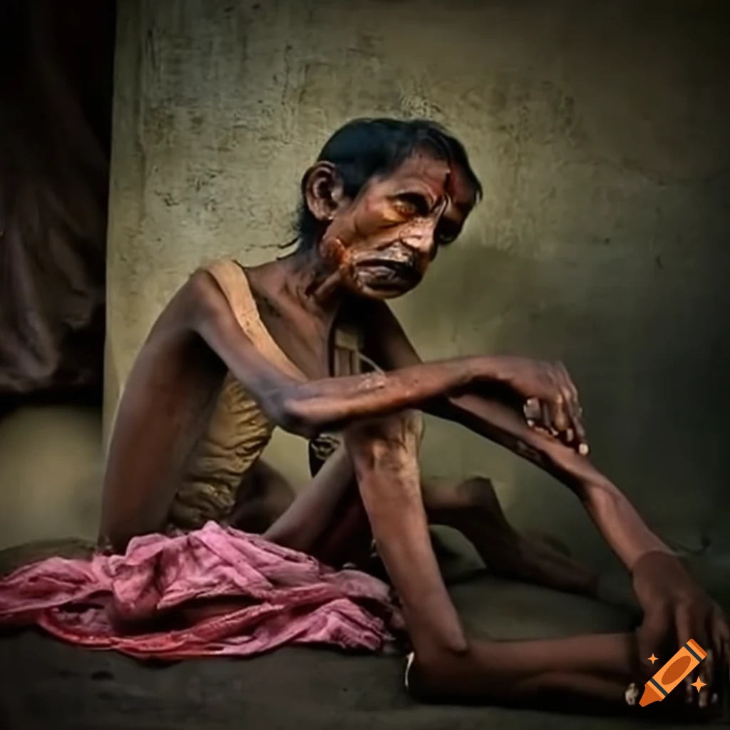 image depicting hunger in India