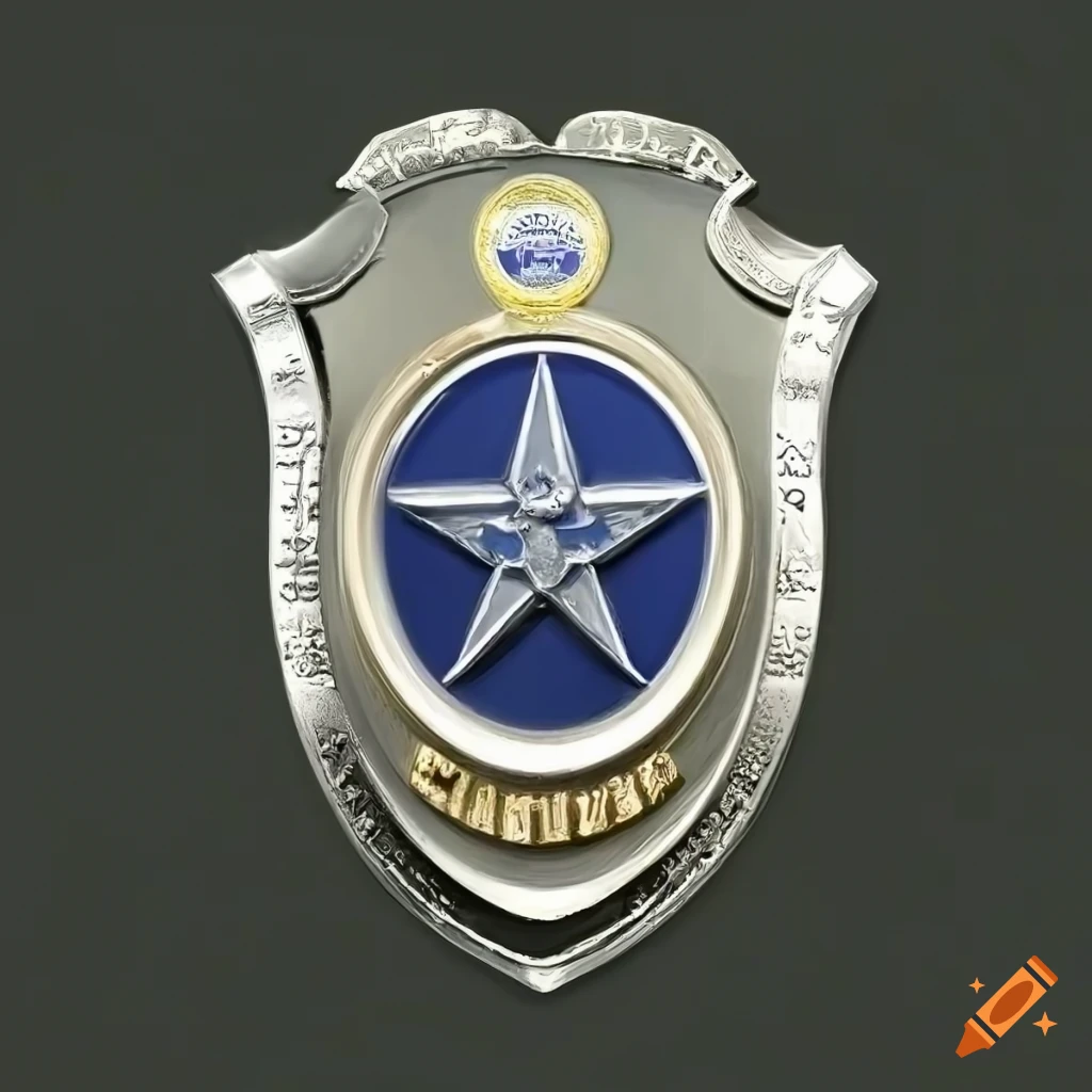hyper-realistic police badge picture