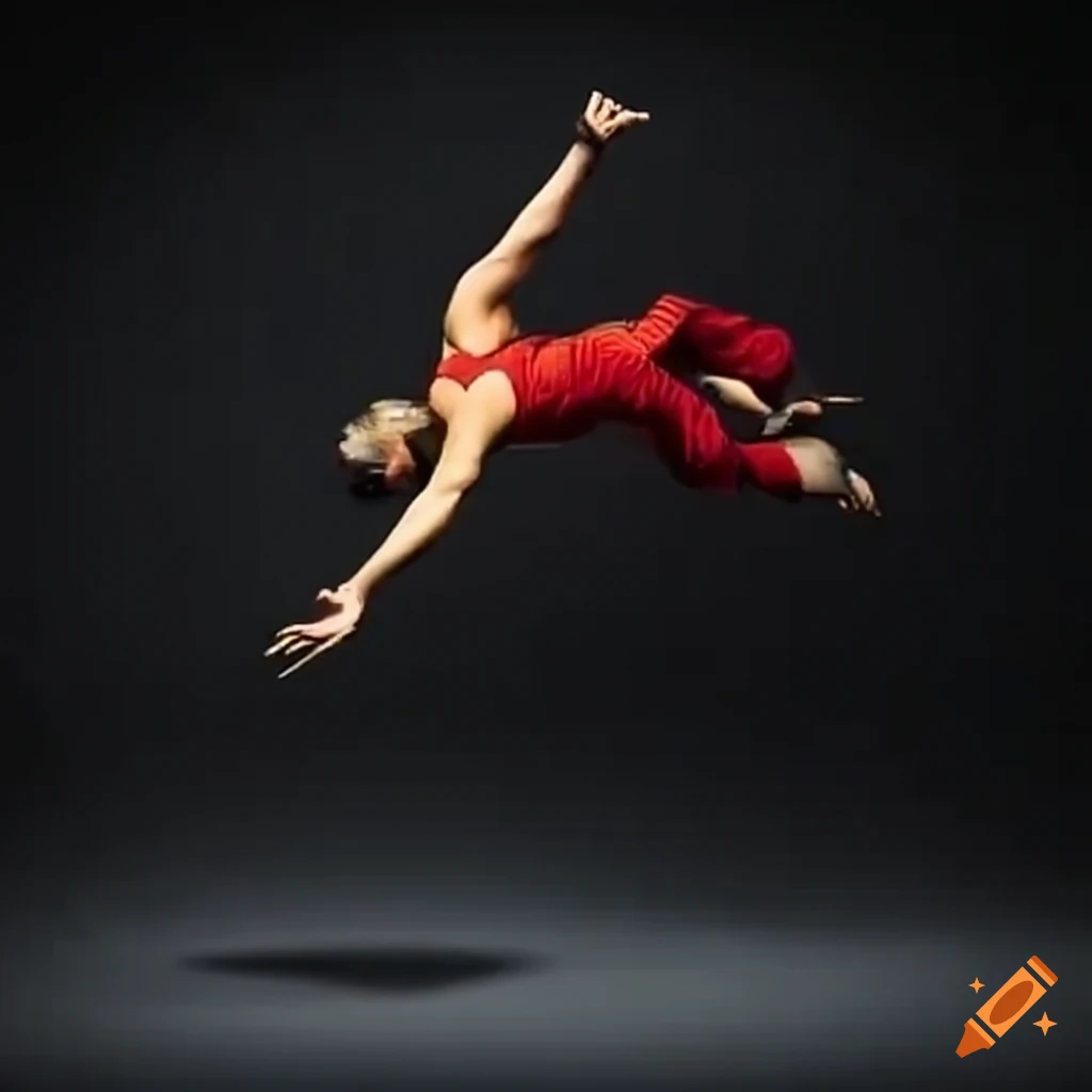 image of a person performing a backflip