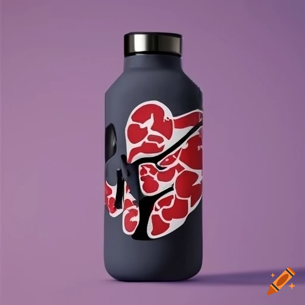 waterbottle with Itachi print