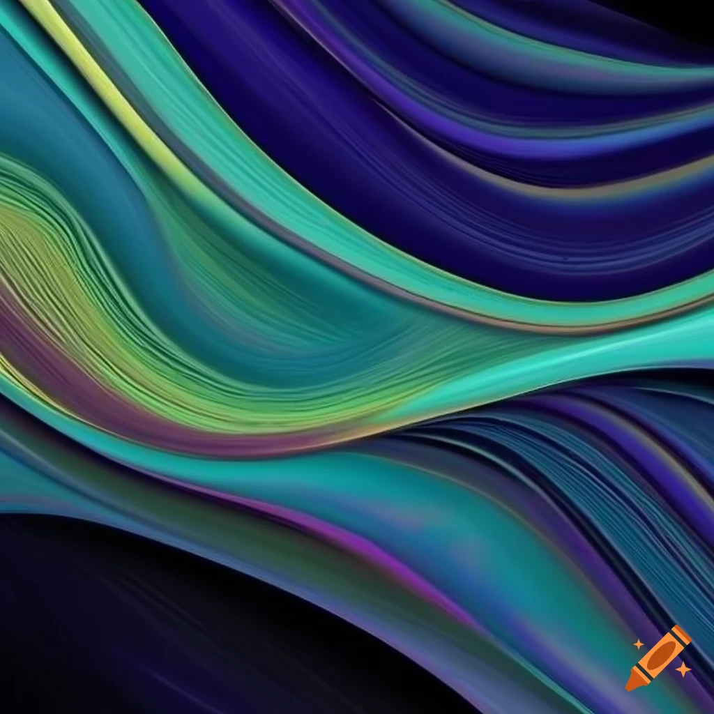 artwork with stylized curves and diagonals