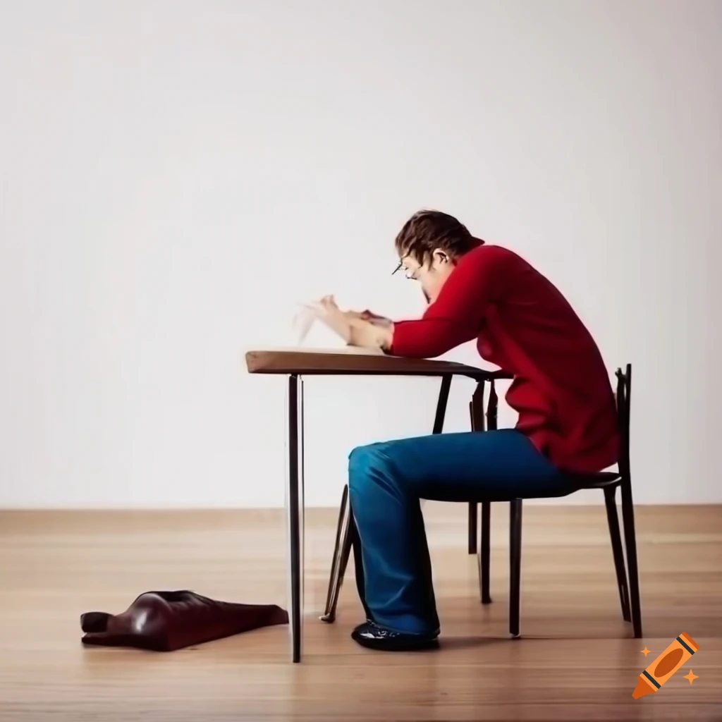 person unrolling paper on a table